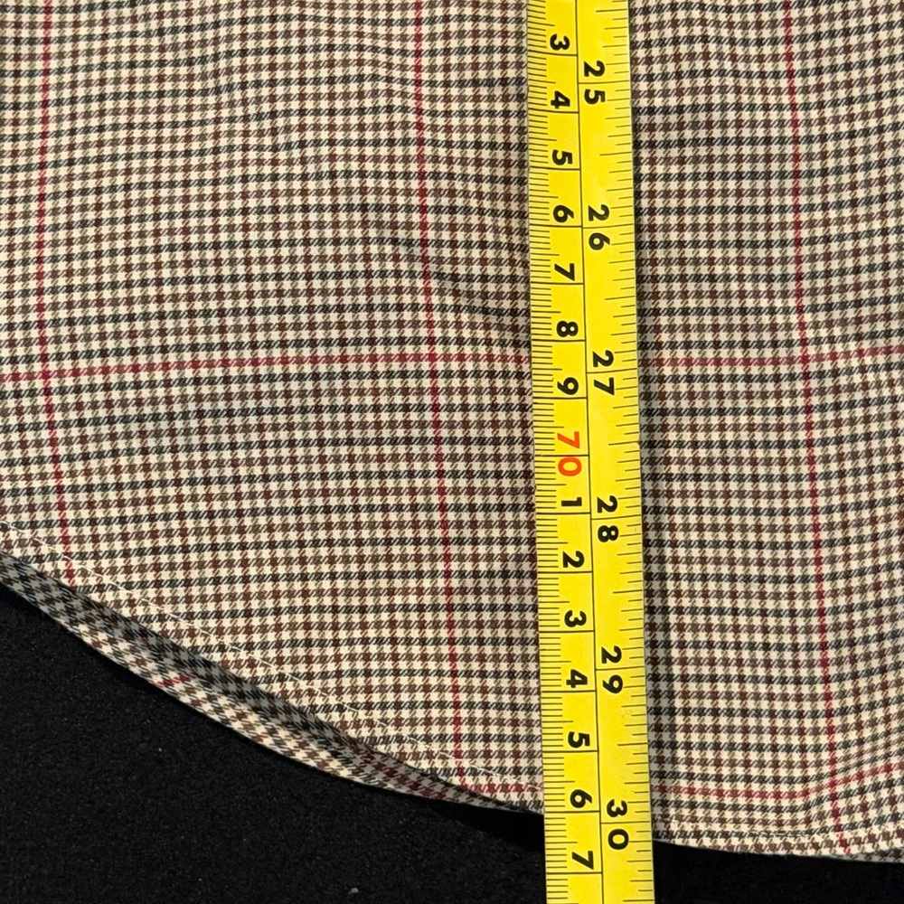 Polo Ralph Lauren Postboy Cotton Button Up Plaid Long Sleeve Mens 16-35 - Picture 6 of 8